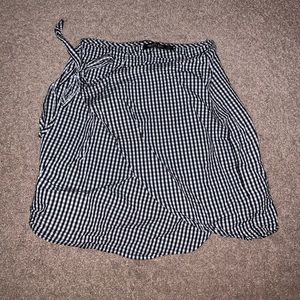 Nasty Gal Gingham Wrap Skirt